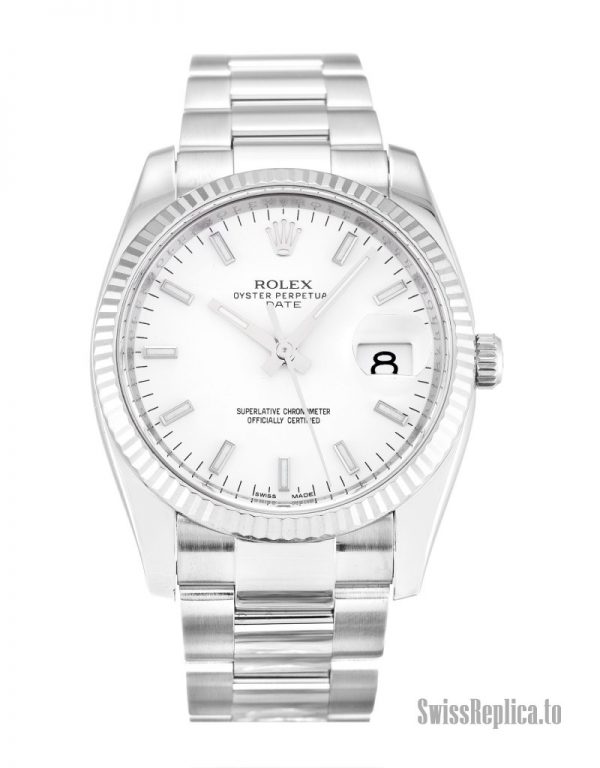 Rolex Oyster Perpetual Date 115234 Unisex Automatic 34 MM-1