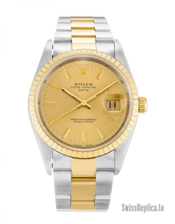 Rolex Oyster Perpetual Date 15223 Unisex Automatic 34 MM-1